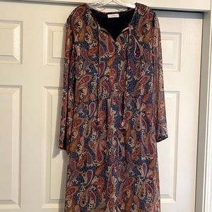 Paisley print dress